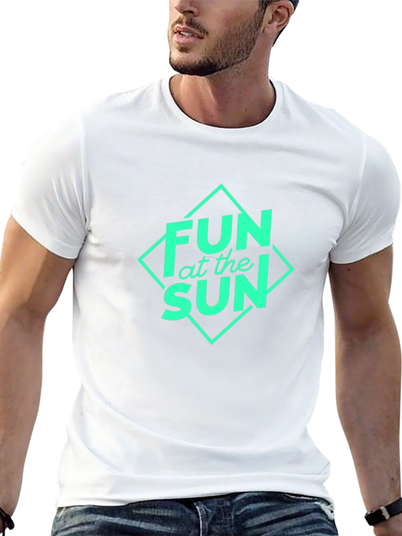 Fun at the Sun Graphic Black T-Shirt