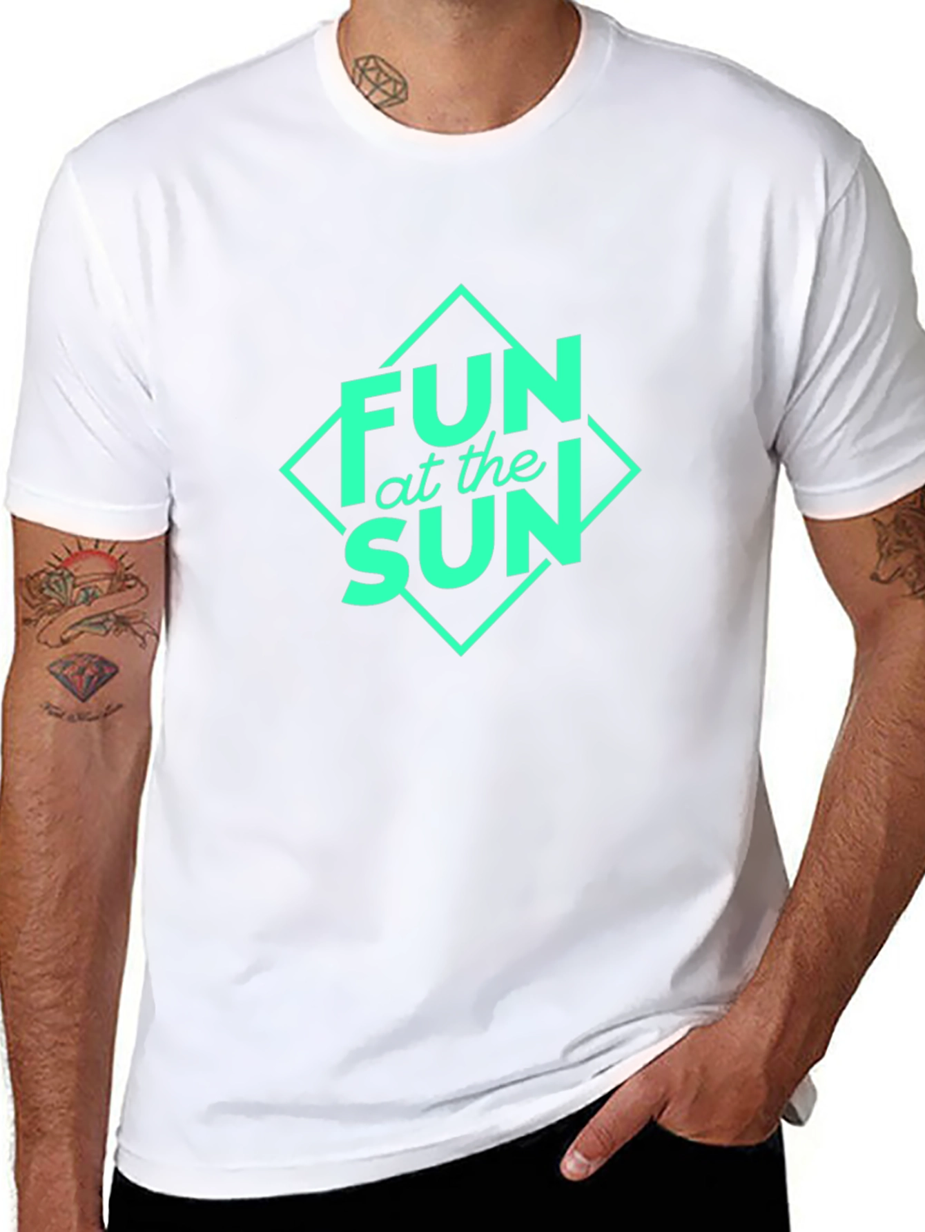 Fun at the Sun Graphic Black T-Shirt