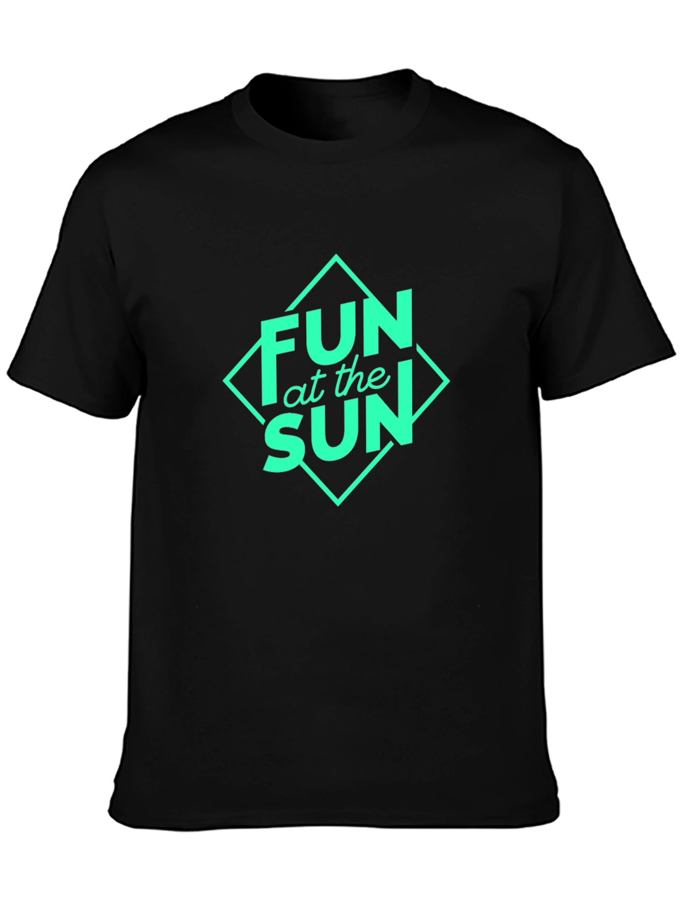 Fun at the Sun Graphic Black T-Shirt
