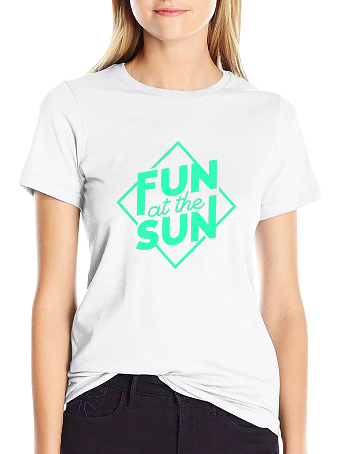 Fun at the Sun Graphic Black T-Shirt