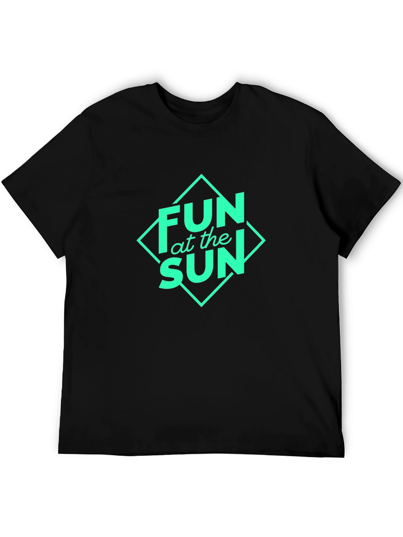 Fun at the Sun Graphic Black T-Shirt