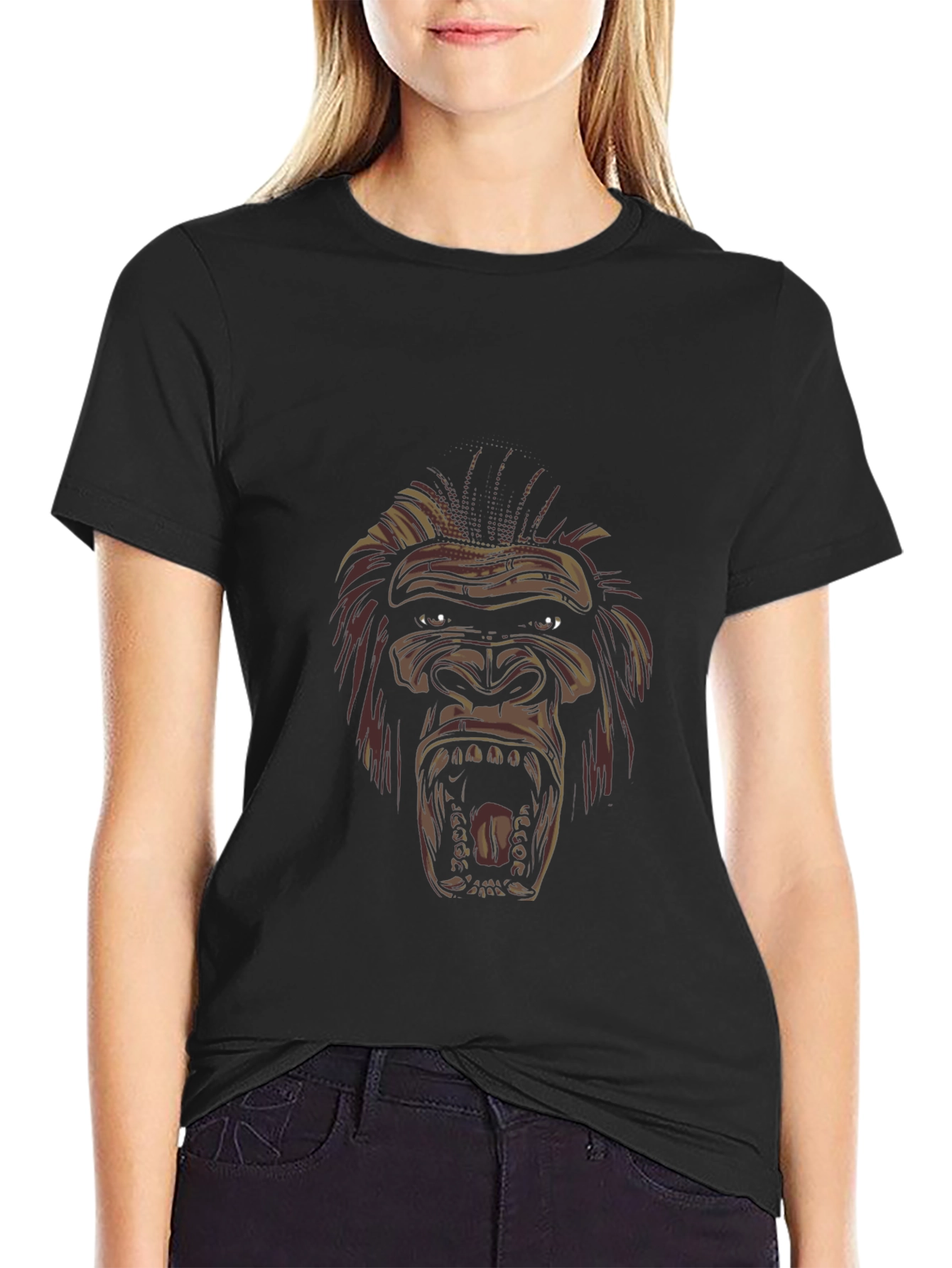 Gorilla Graphic T-Shirt - Black