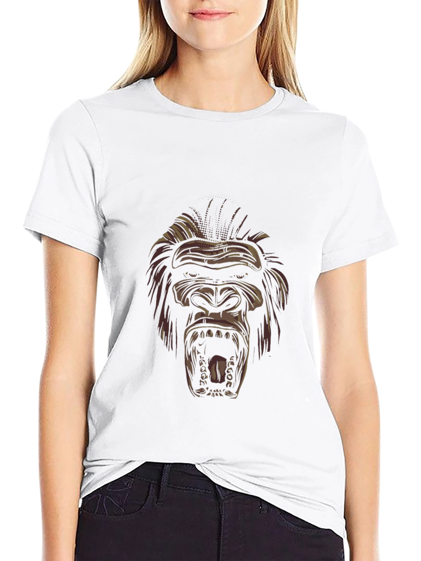 Gorilla Graphic T-Shirt - Black