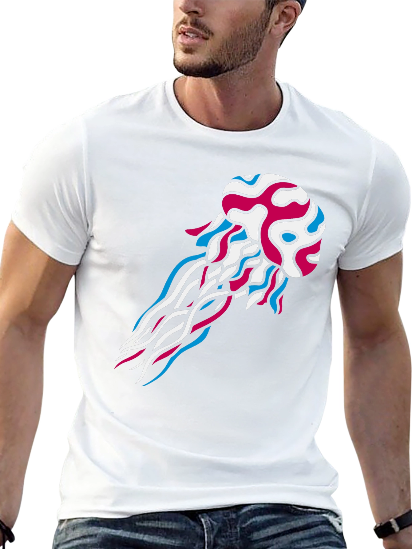 Jellyfish Graphic Tee - Mens Black T-Shirt