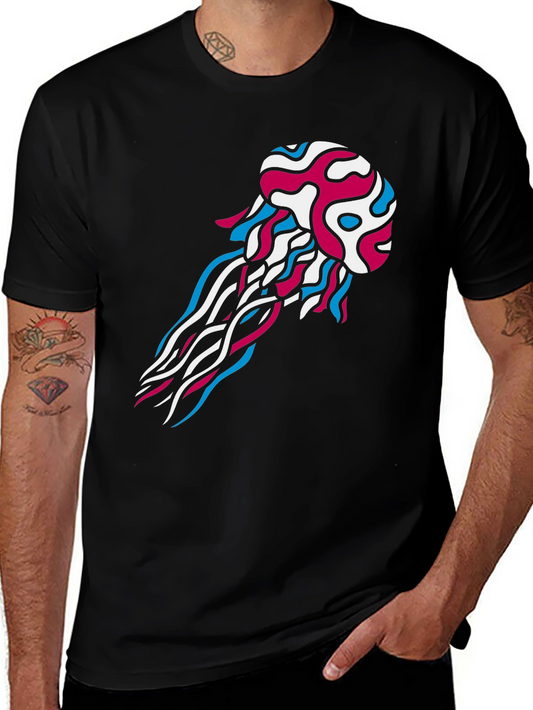 Jellyfish Graphic Tee - Mens Black T-Shirt