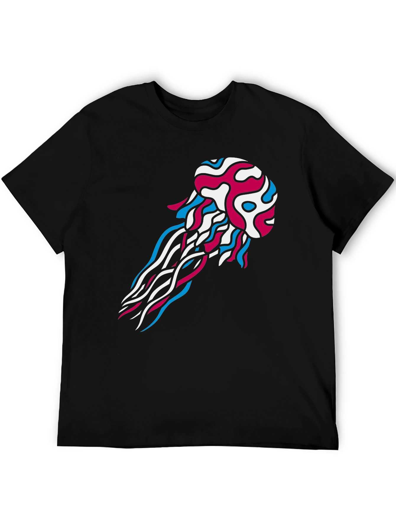 Jellyfish Graphic Tee - Mens Black T-Shirt