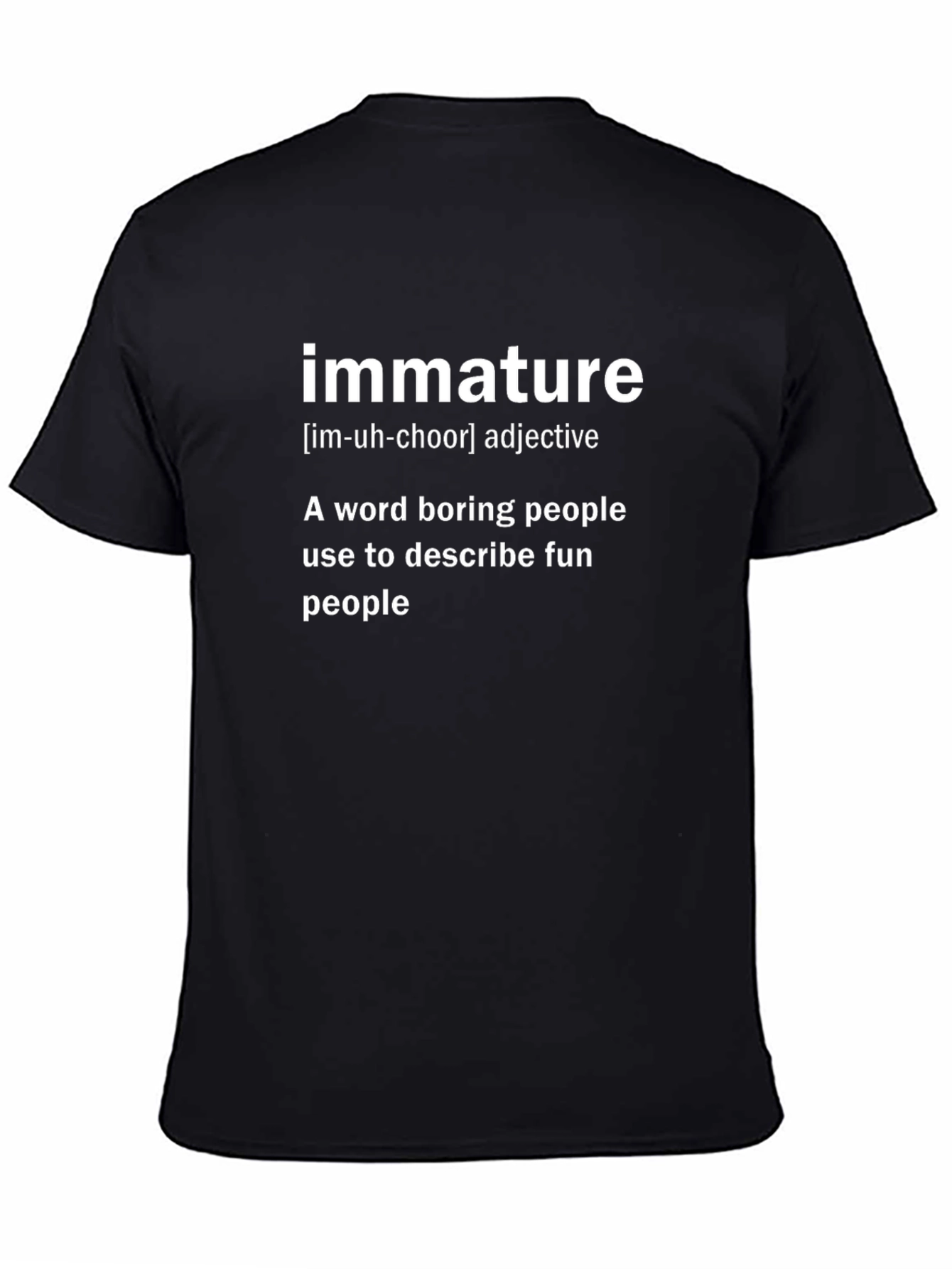 Immature Definition Graphic T-Shirt