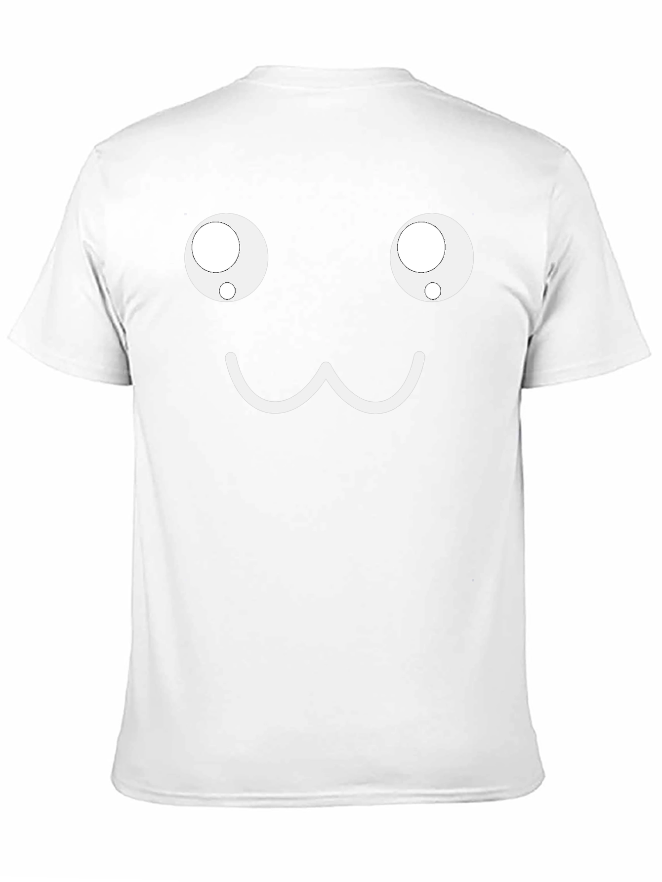 Funny Kawaii Face Black T-Shirt