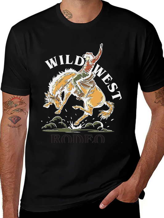 Wild West Rodeo T-Shirt Cowboy Graphic Tee