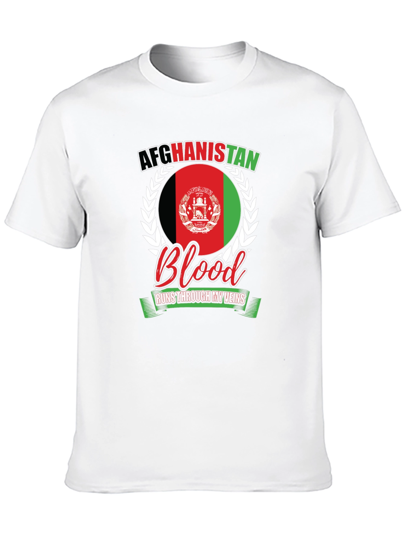 Afghanistan Blood Runs Through My Veins T-Shirt