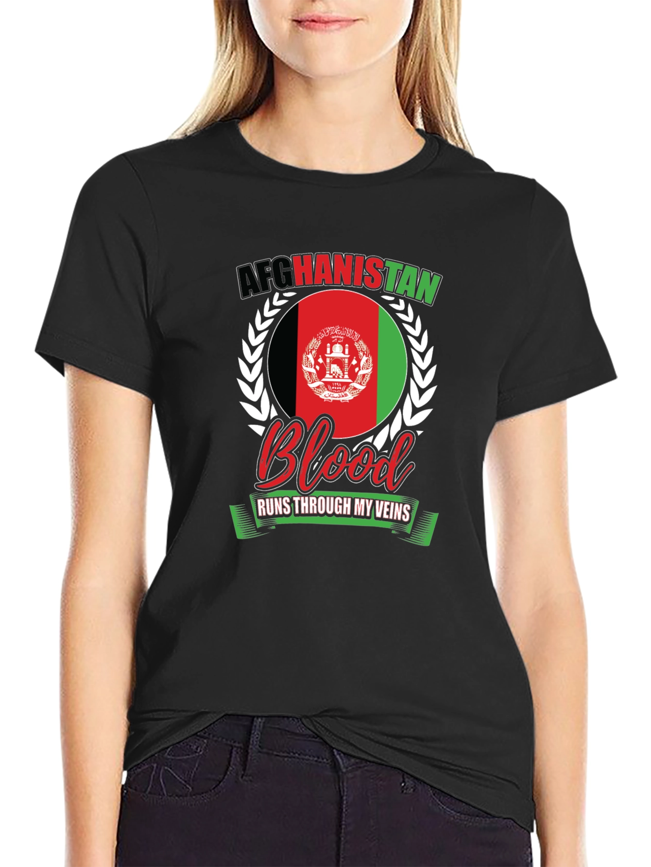 Afghanistan Blood Runs Through My Veins T-Shirt