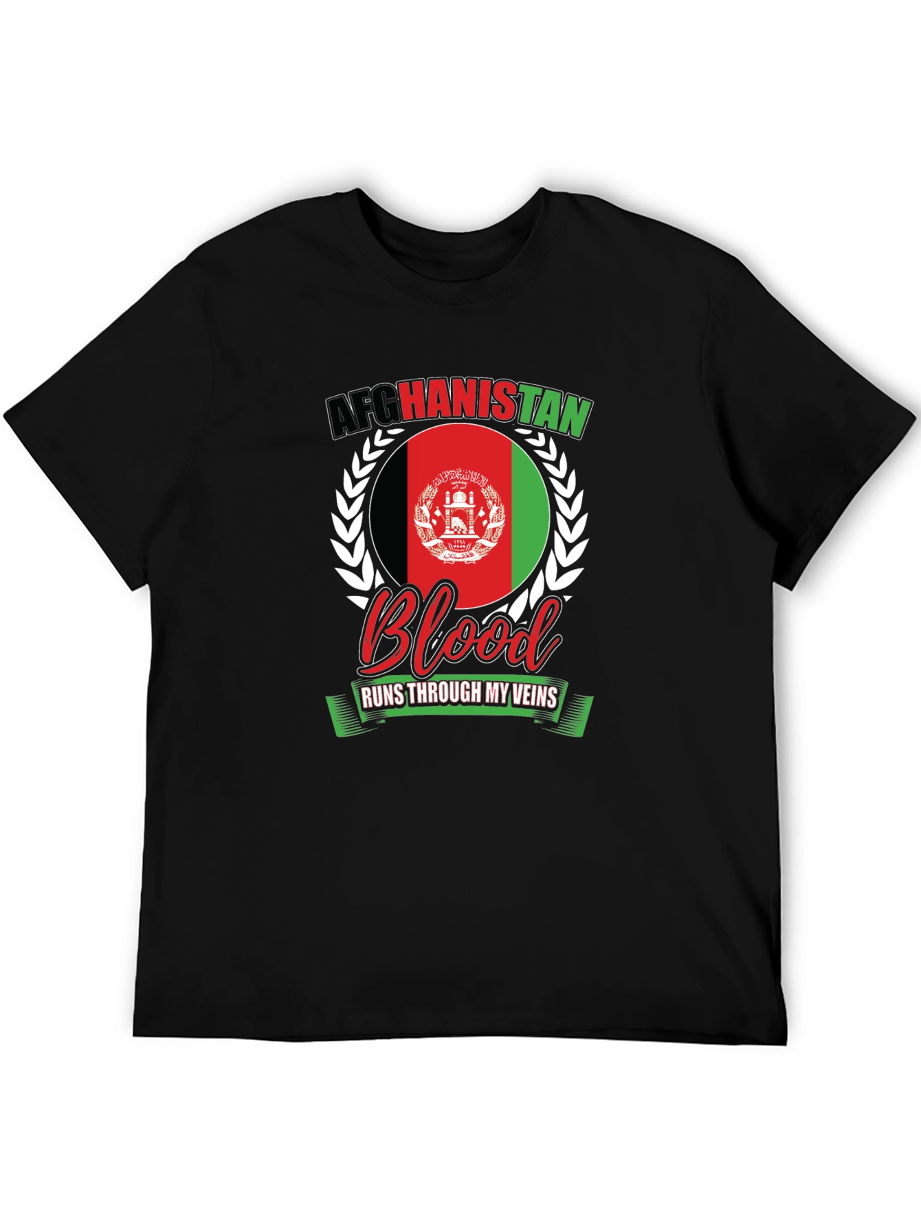Afghanistan Blood Runs Through My Veins T-Shirt
