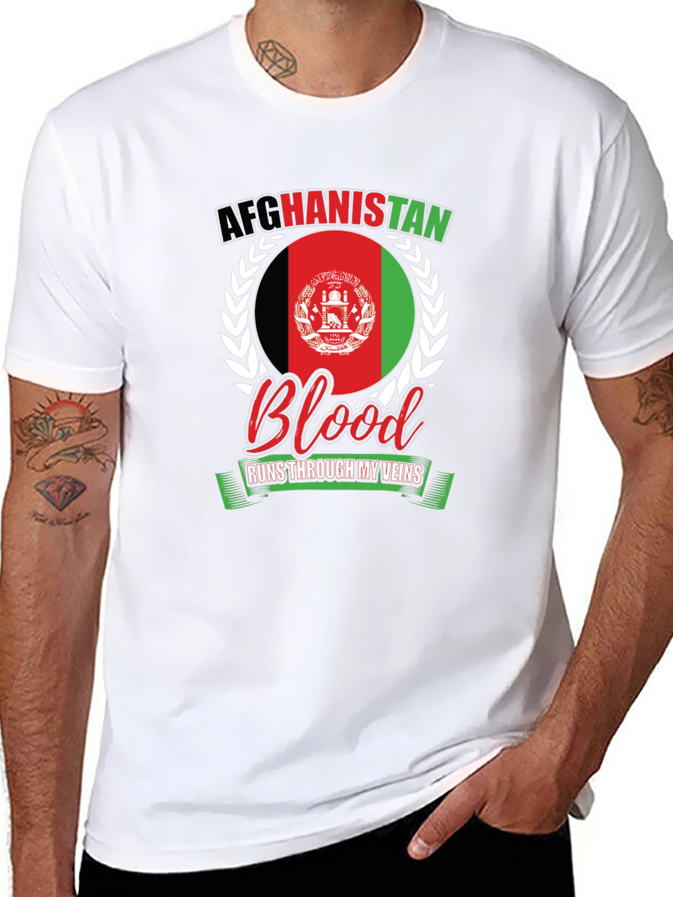 Afghanistan Blood Runs Through My Veins T-Shirt