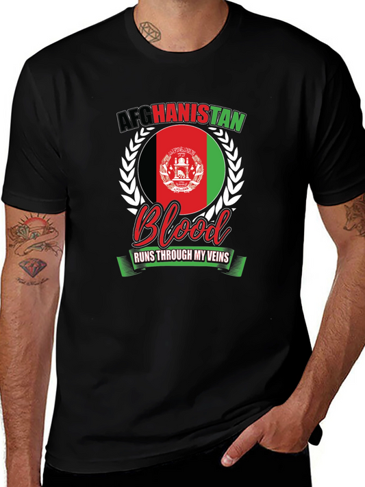Afghanistan Blood Runs Through My Veins T-Shirt
