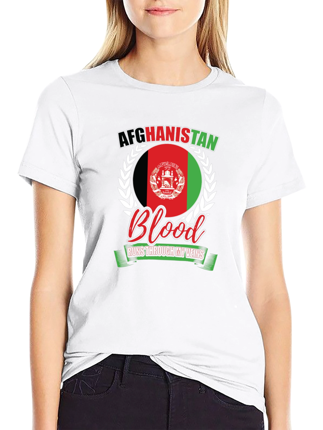 Afghanistan Blood Runs Through My Veins T-Shirt