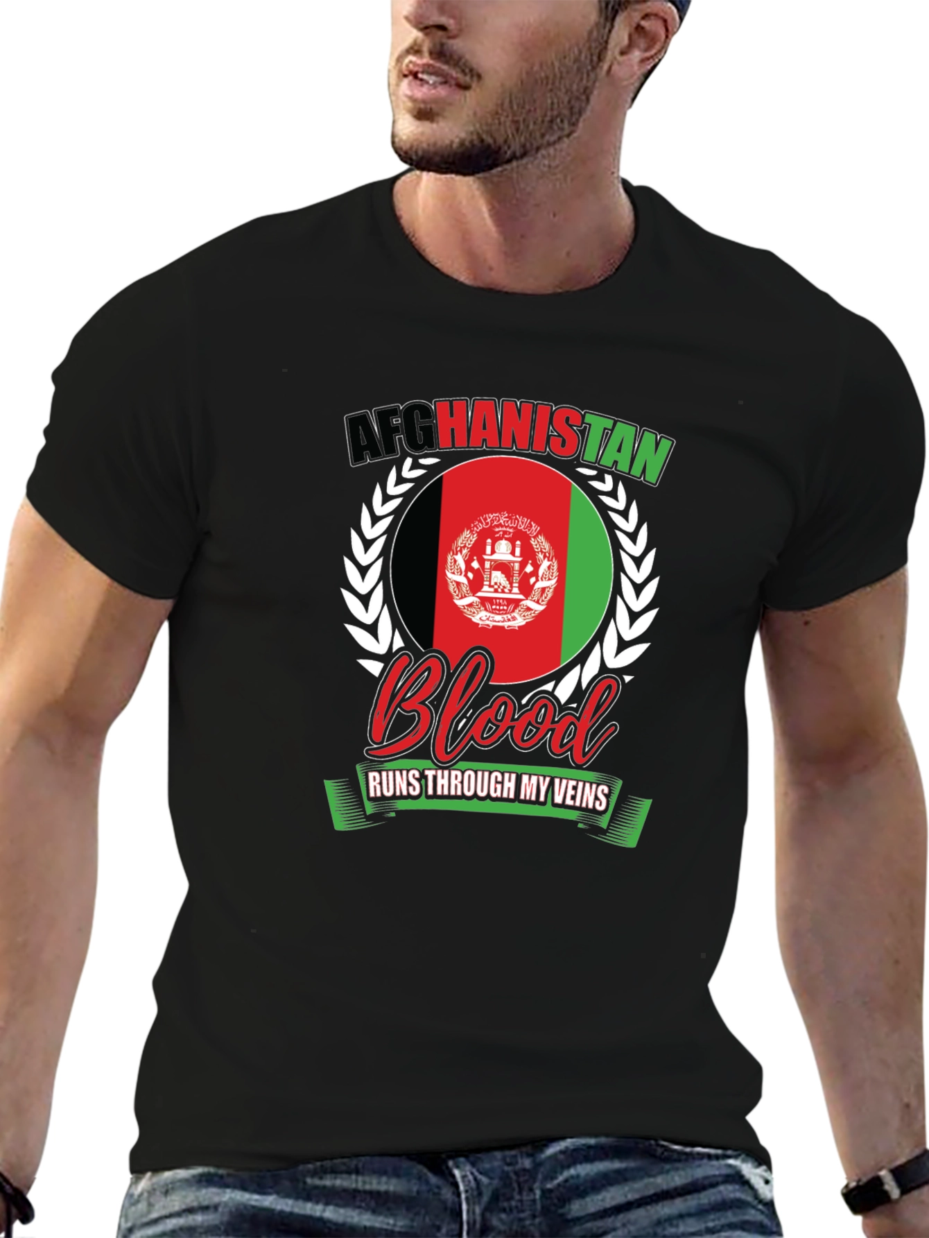 Afghanistan Blood Runs Through My Veins T-Shirt