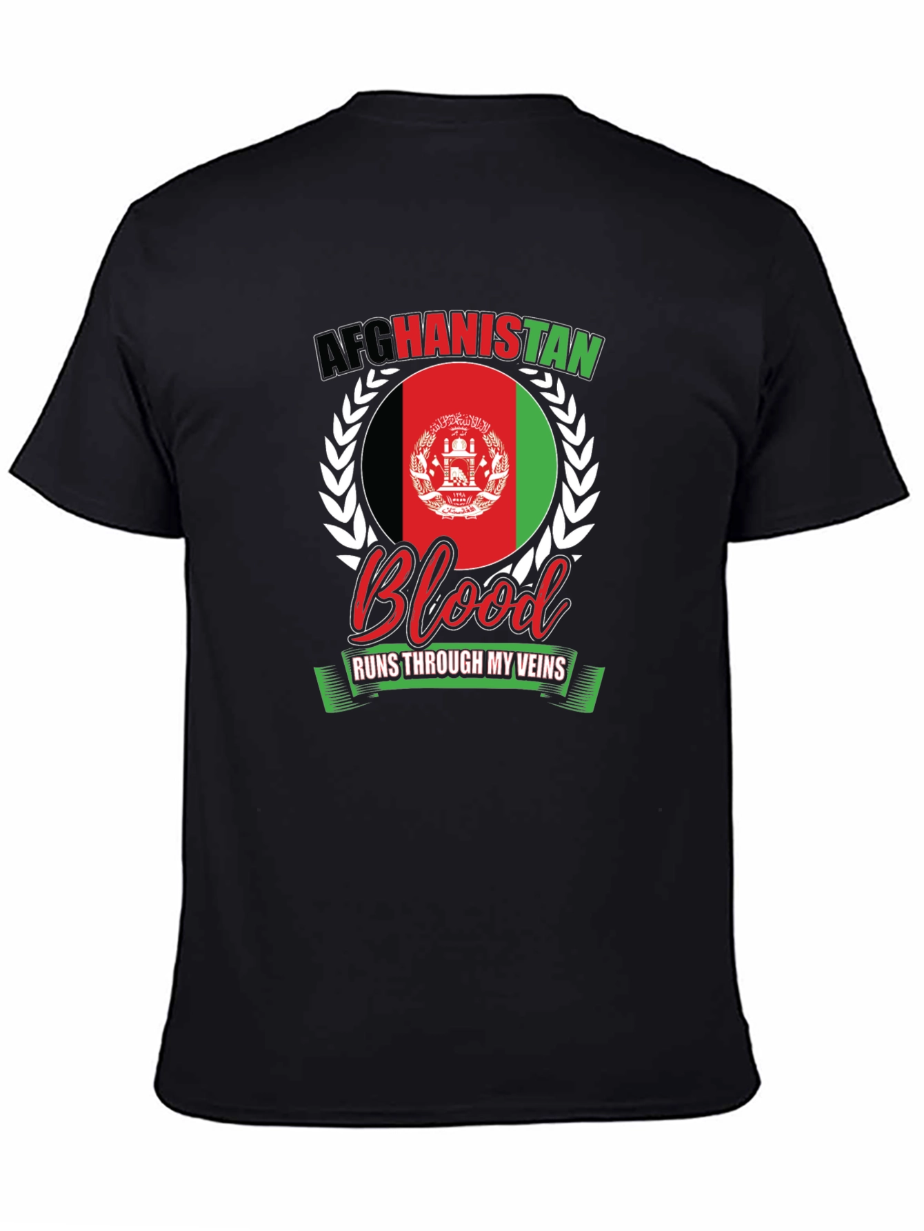 Afghanistan Blood Runs Through My Veins T-Shirt