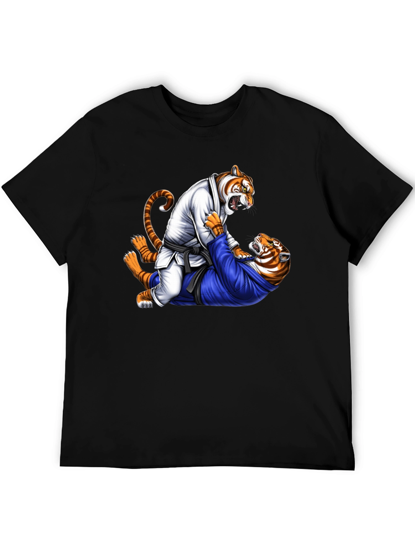 BJJ Tiger T-Shirt - Black Martial Arts Tee
