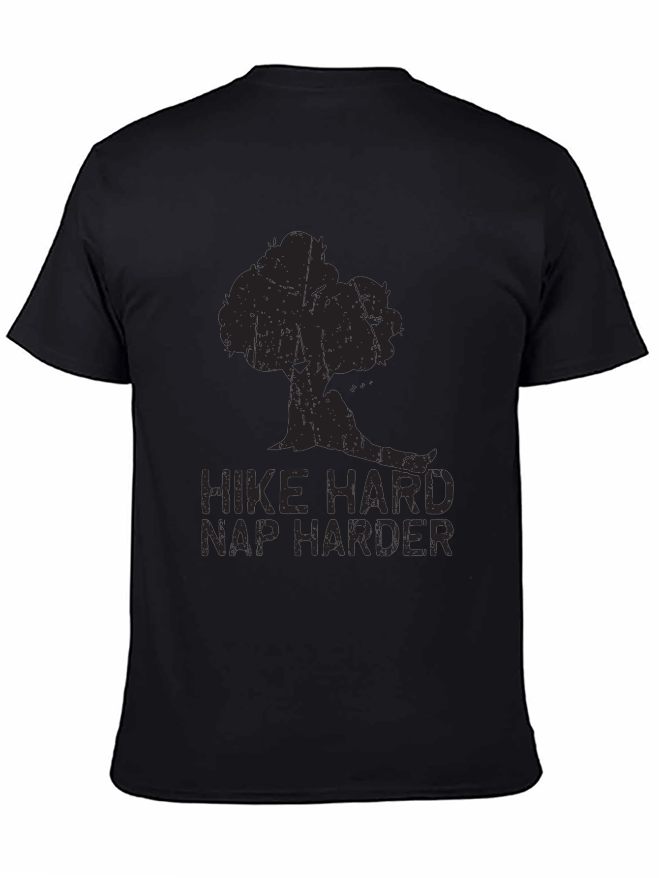 Hike Hard Nap Harder Graphic Tee - Black