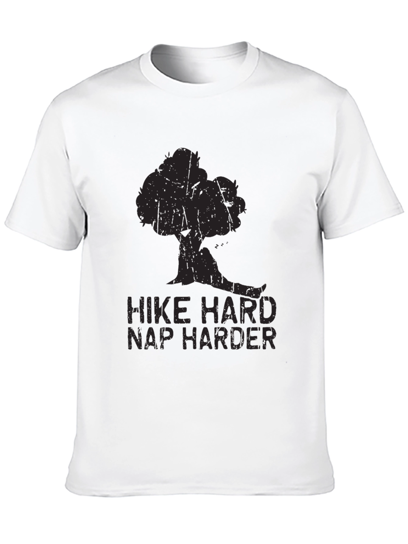 Hike Hard Nap Harder Graphic Tee - Black