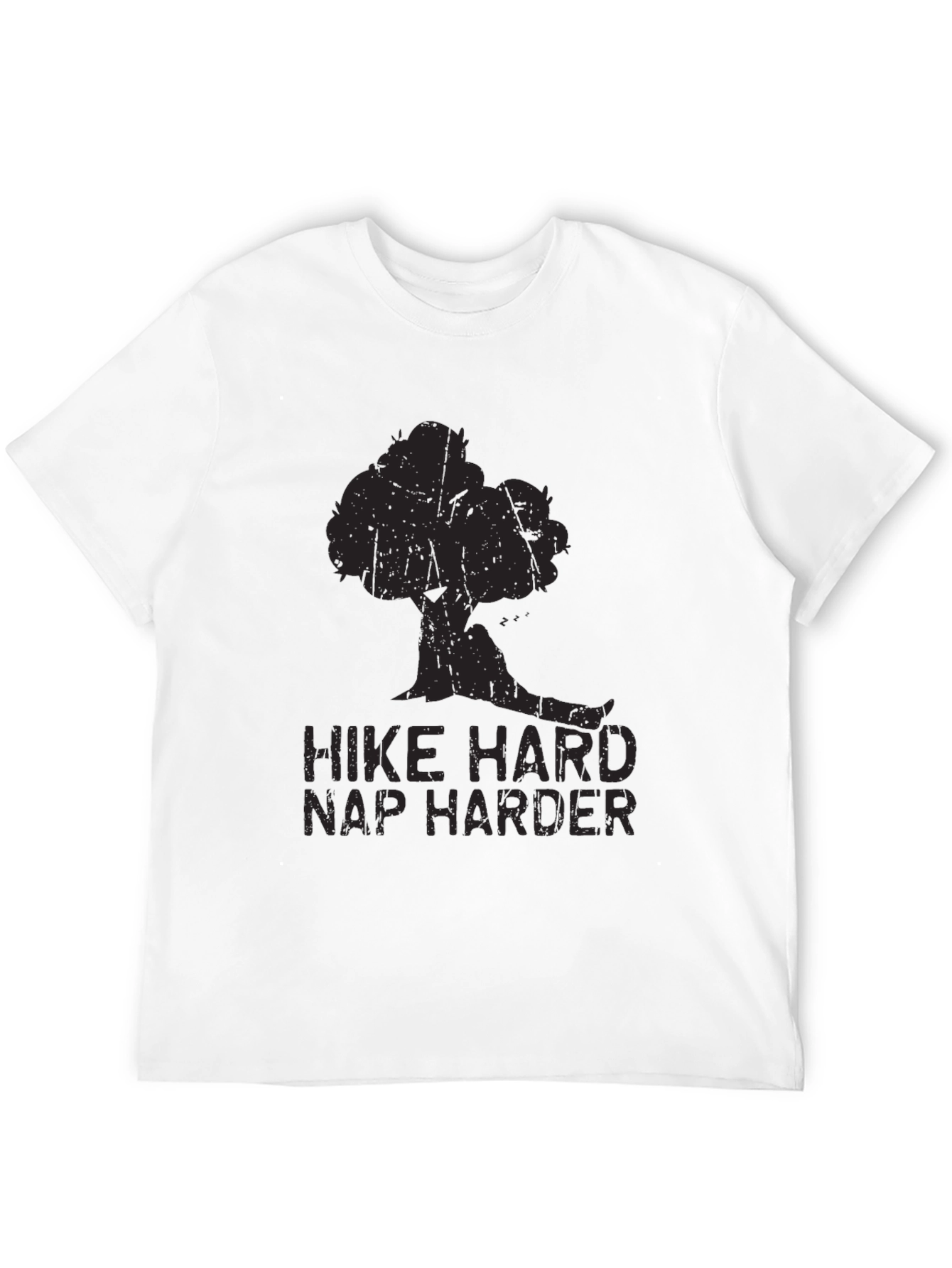 Hike Hard Nap Harder Graphic Tee - Black