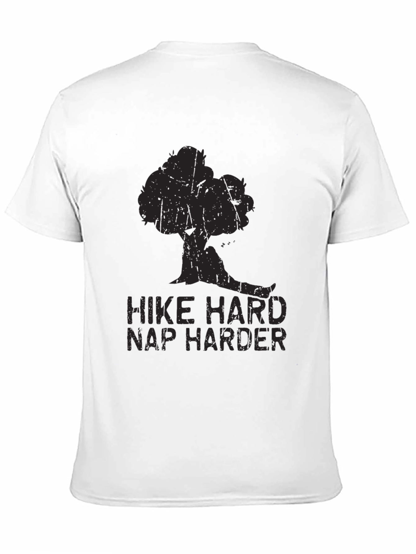 Hike Hard Nap Harder Graphic Tee - Black