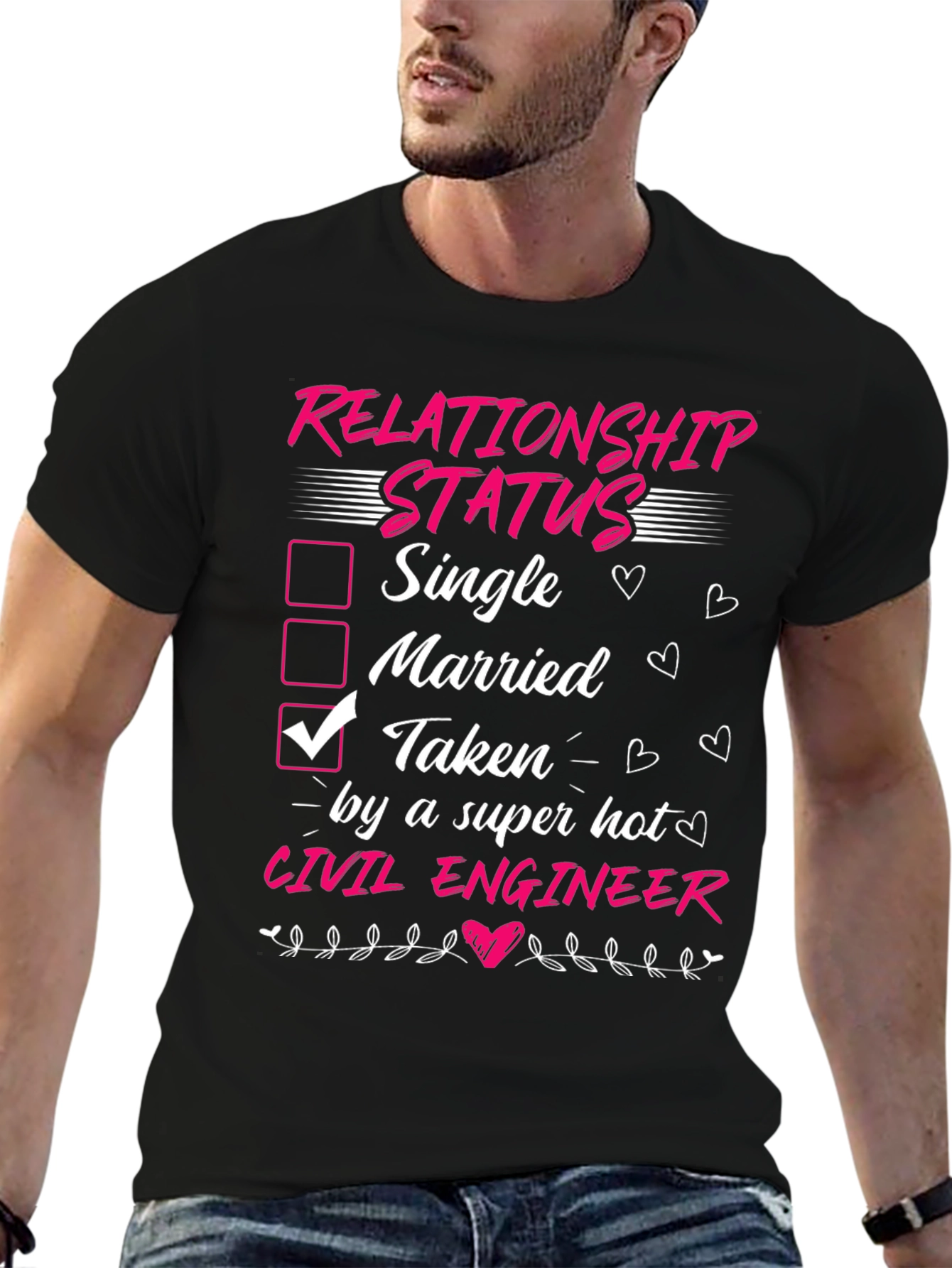 Relationship Status Civil Engineer T-Shirt