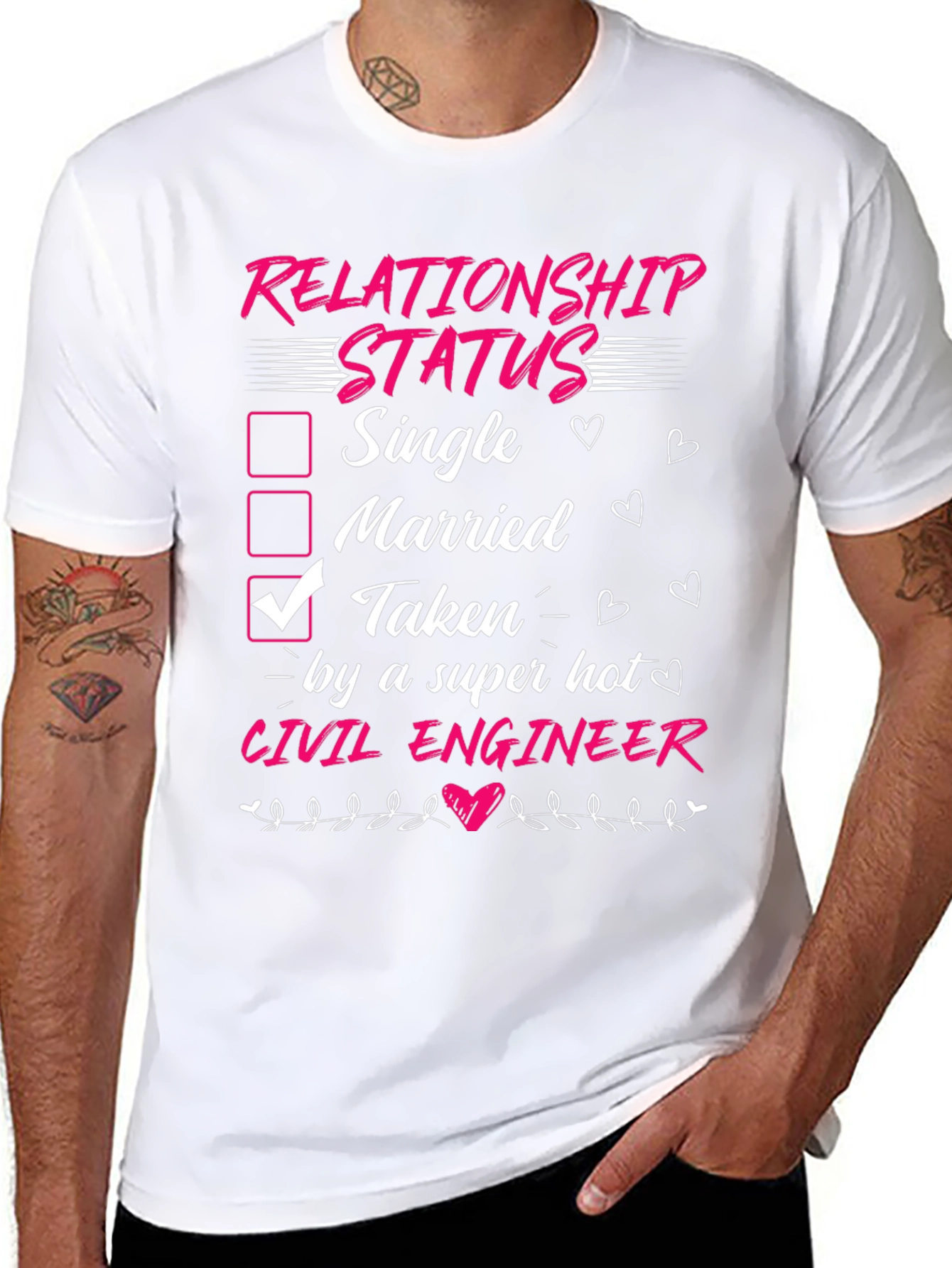 Relationship Status Civil Engineer T-Shirt
