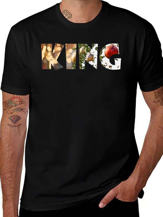 Festive KING Graphic Tee - Holiday Style
