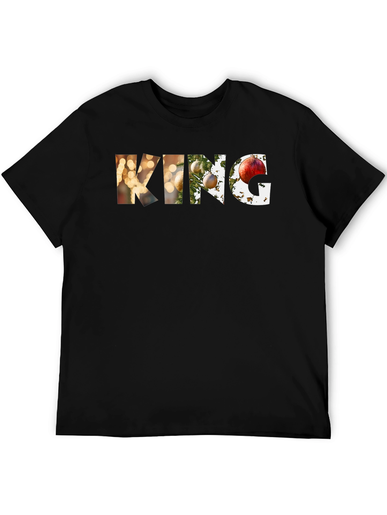 Festive KING Graphic Tee - Holiday Style