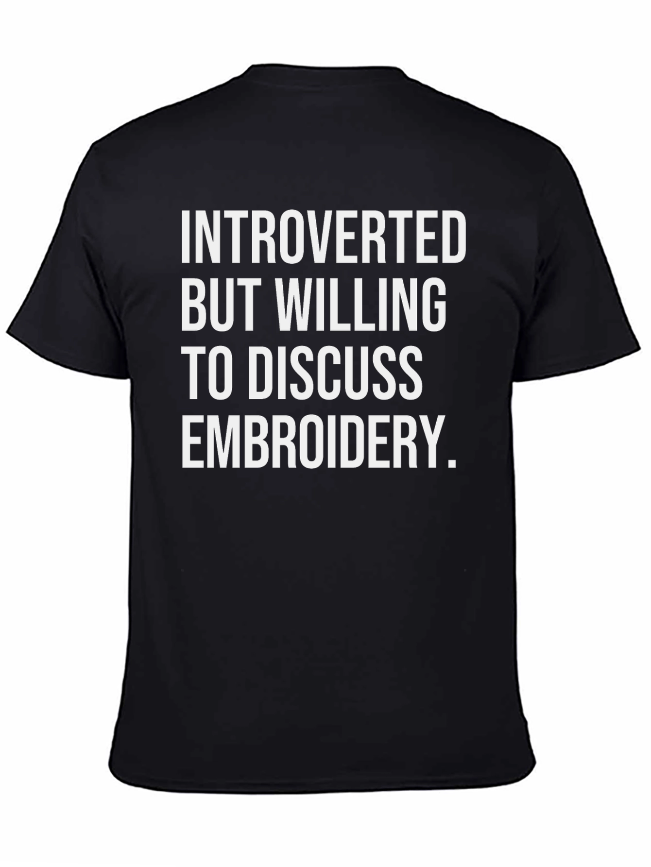 Introverted Embroidery T-Shirt
