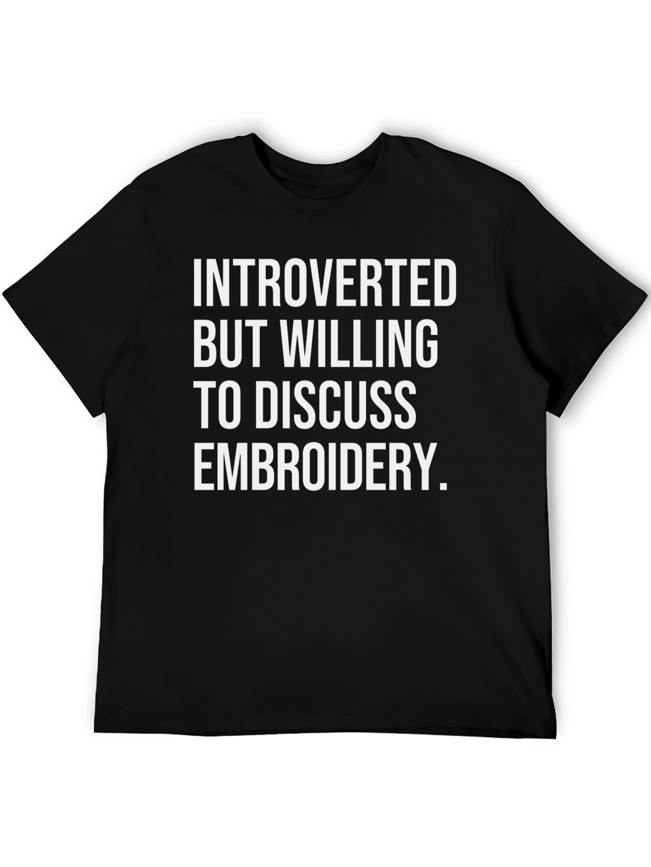 Introverted Embroidery T-Shirt