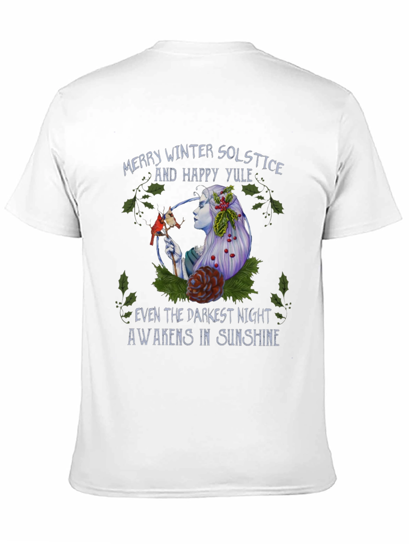 Winter Solstice Yule T-Shirt - Darkest Night Sunshine