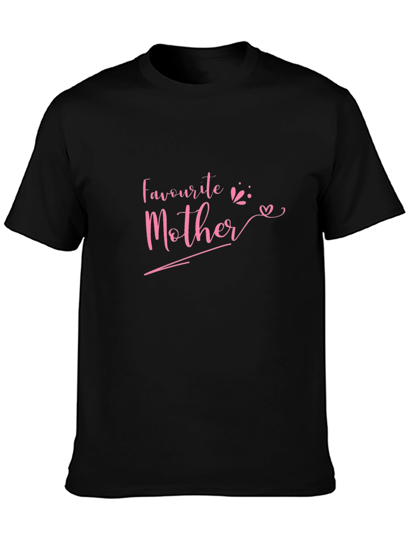 Favorite Mother Black T-Shirt