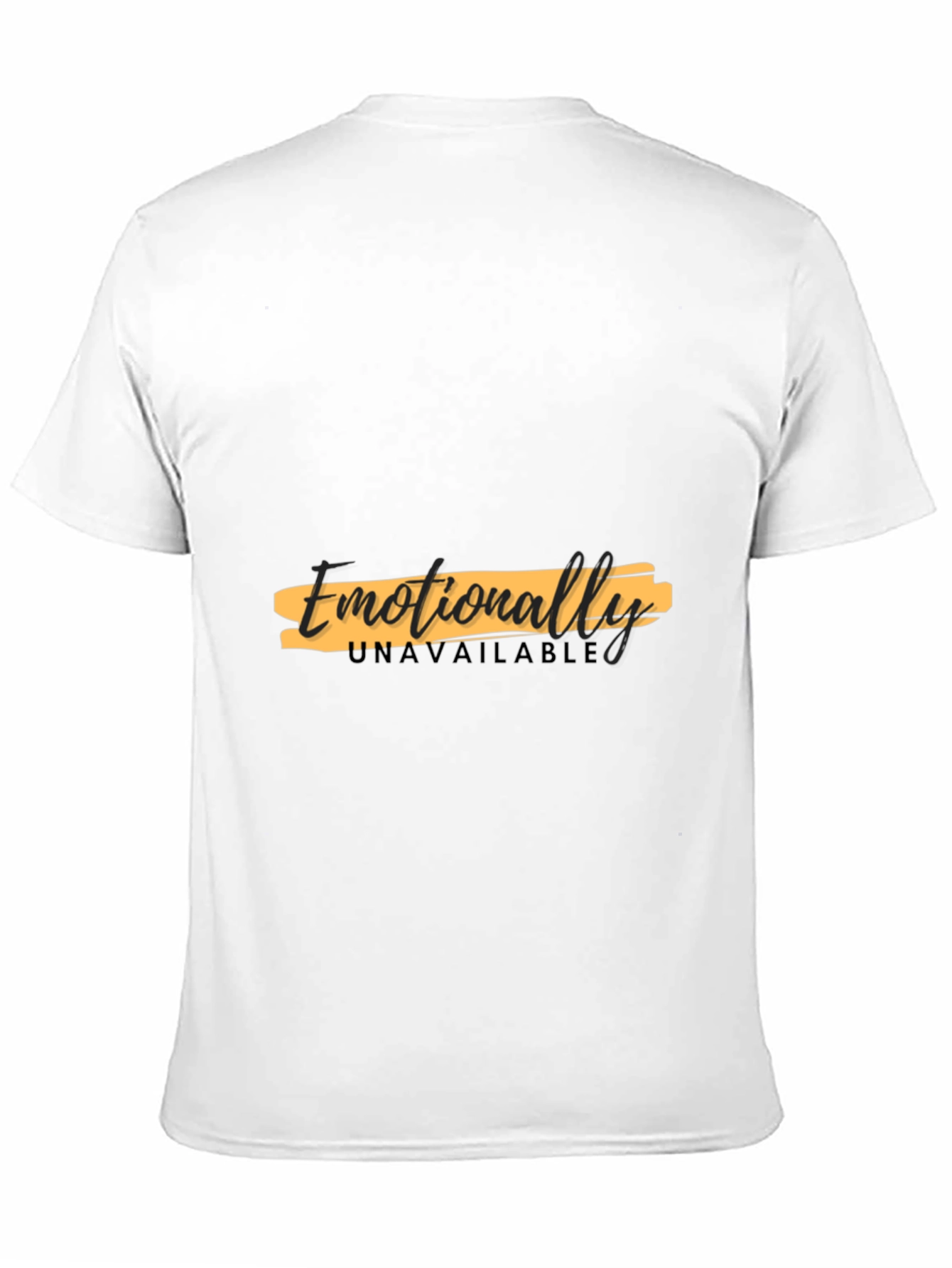 Emotionally Unavailable Graphic Black T-Shirt
