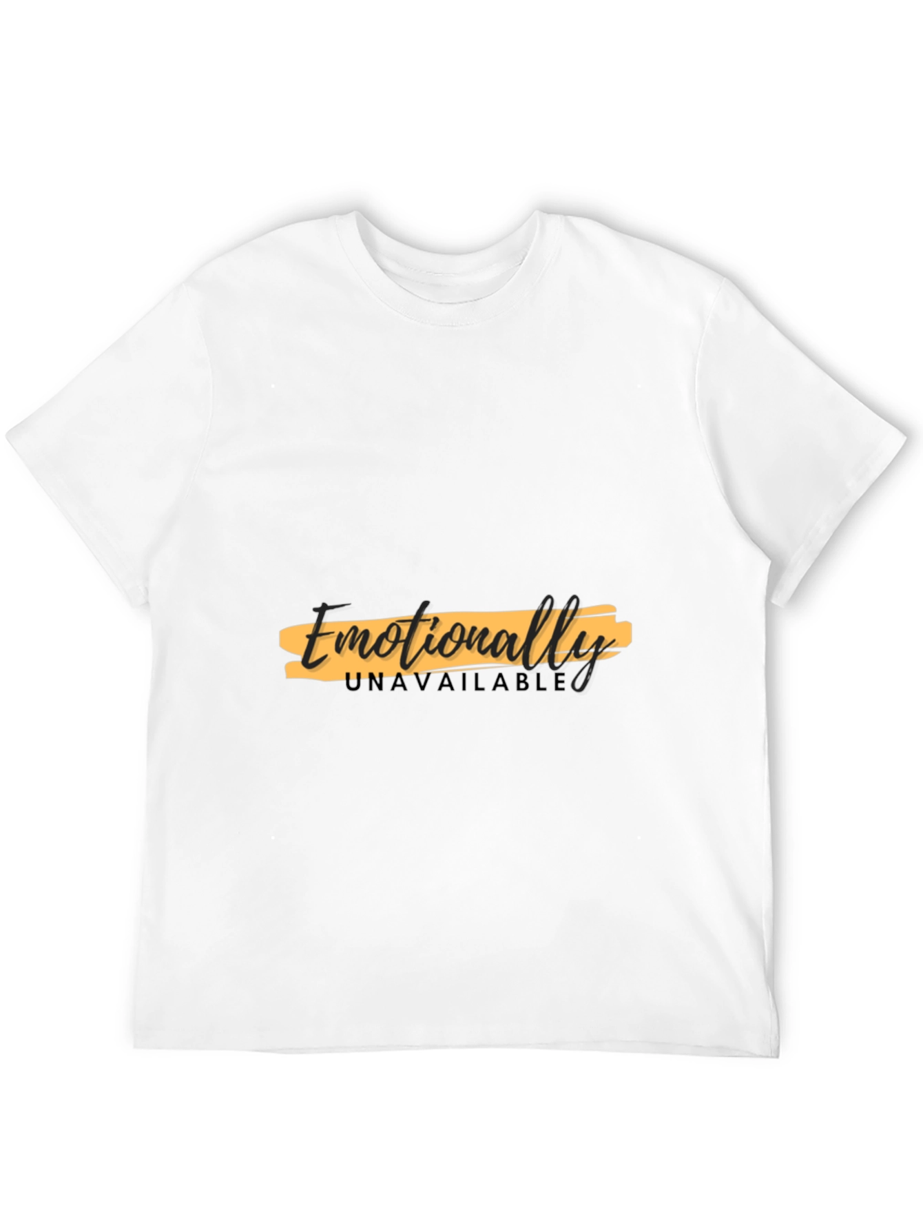 Emotionally Unavailable Graphic Black T-Shirt