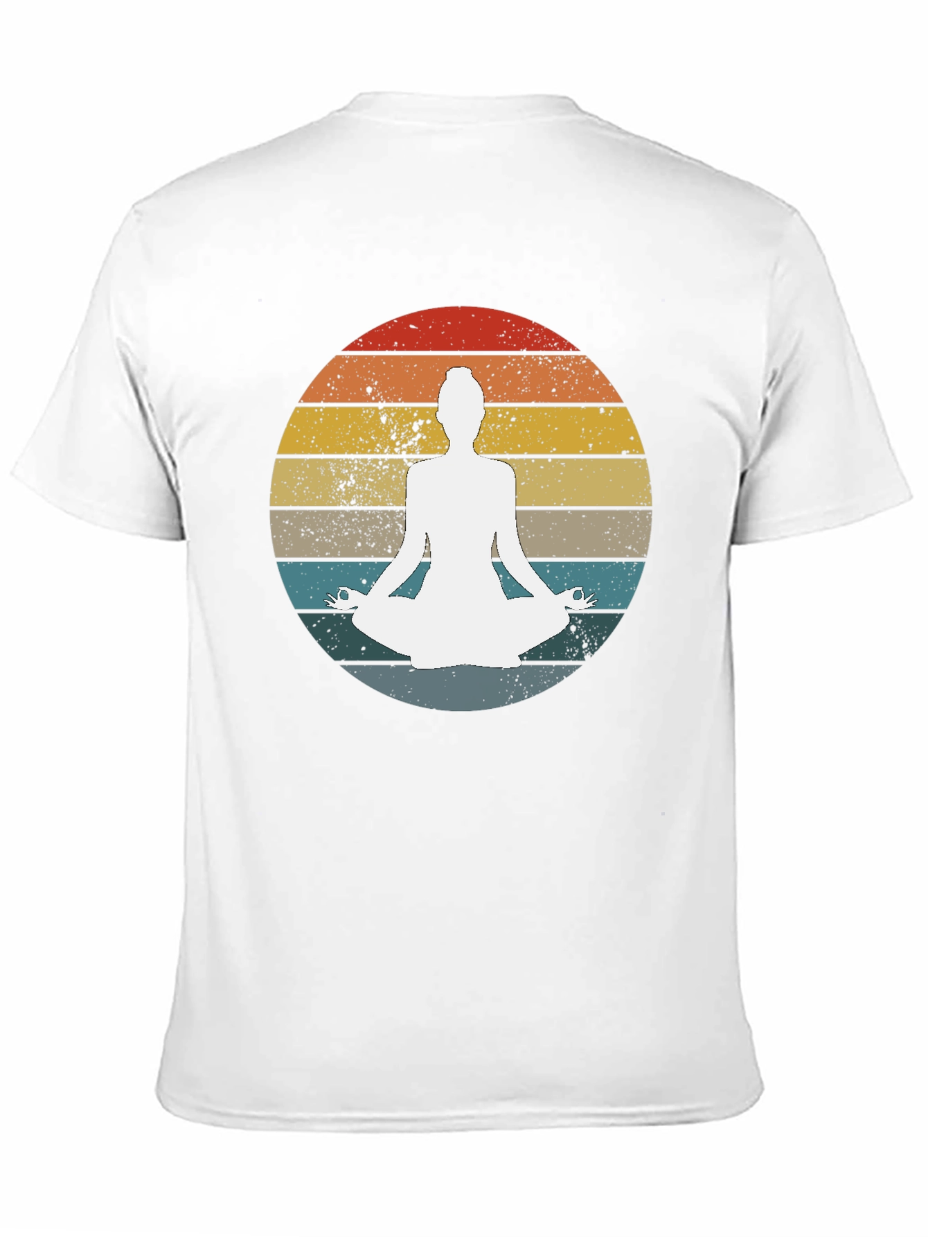 Yoga Meditation Sunset Graphic Tee - Relaxed Fit