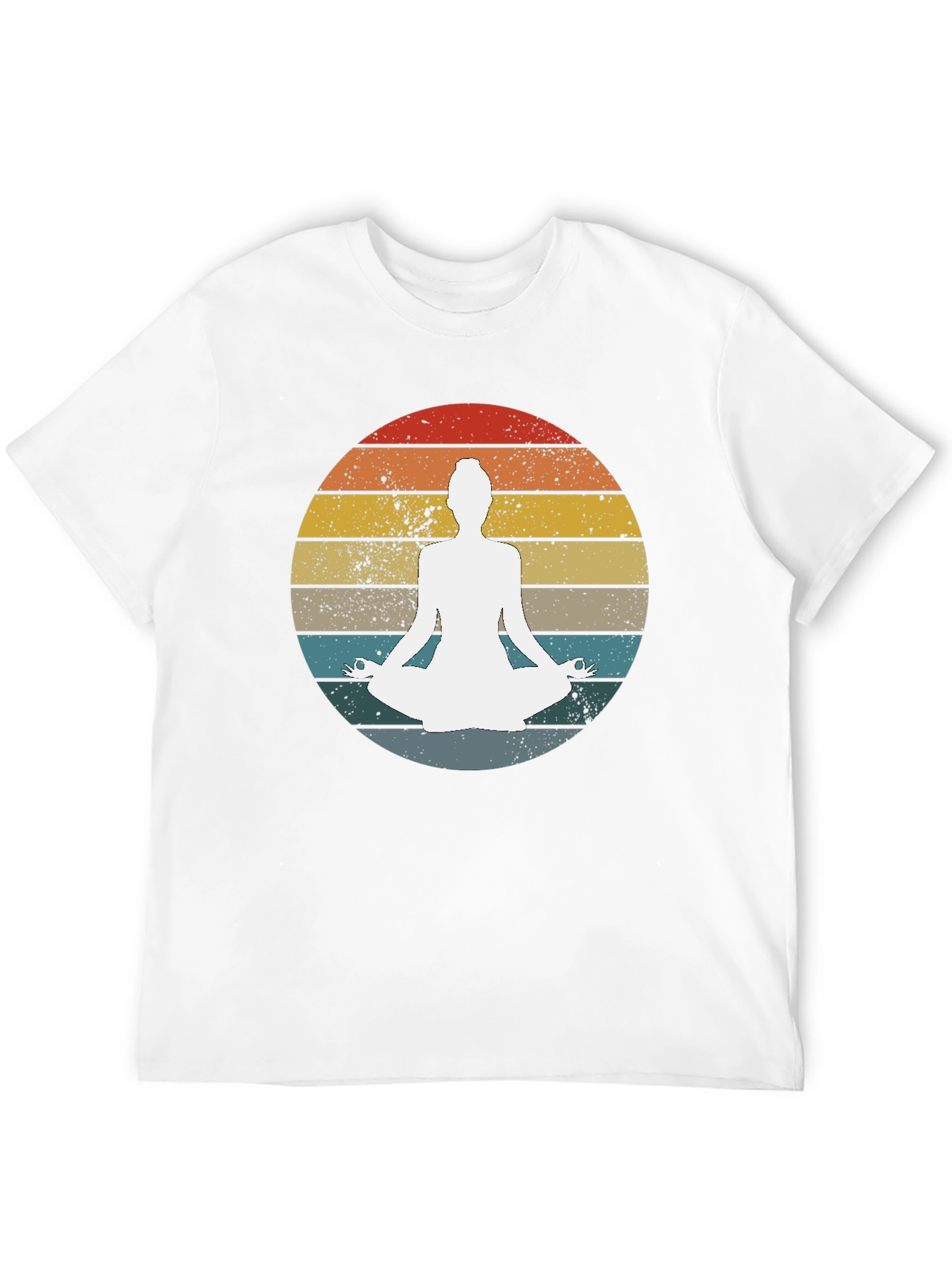 Yoga Meditation Sunset Graphic Tee - Relaxed Fit