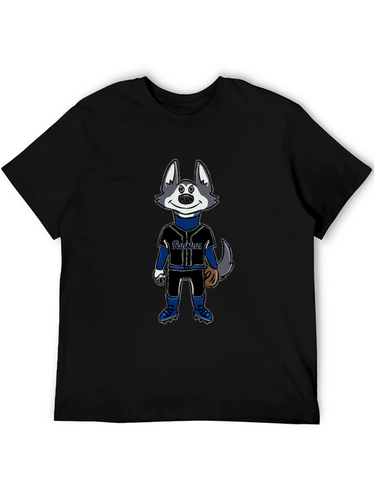 Funny Baseball Mascot Graphic T-Shirt