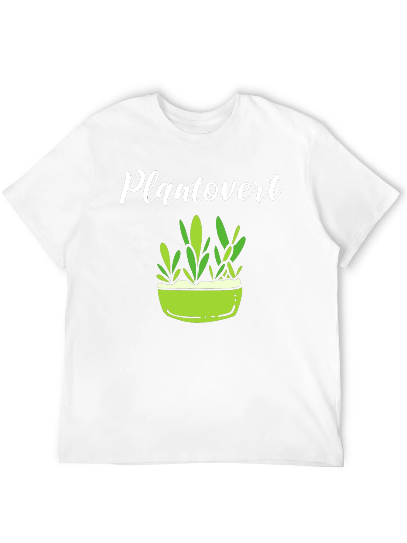 Plantovert Graphic Tee - Black Cotton T-Shirt