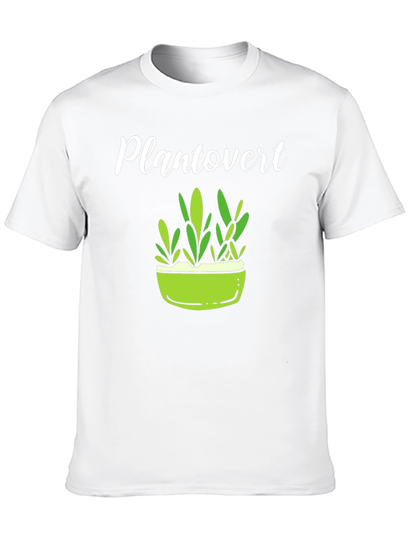 Plantovert Graphic Tee - Black Cotton T-Shirt