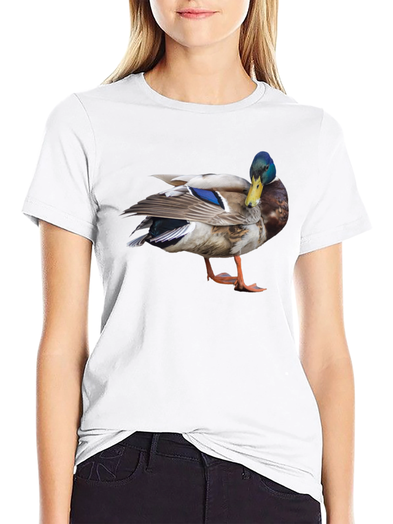 Duck Graphic T-Shirt - Casual Black Tee
