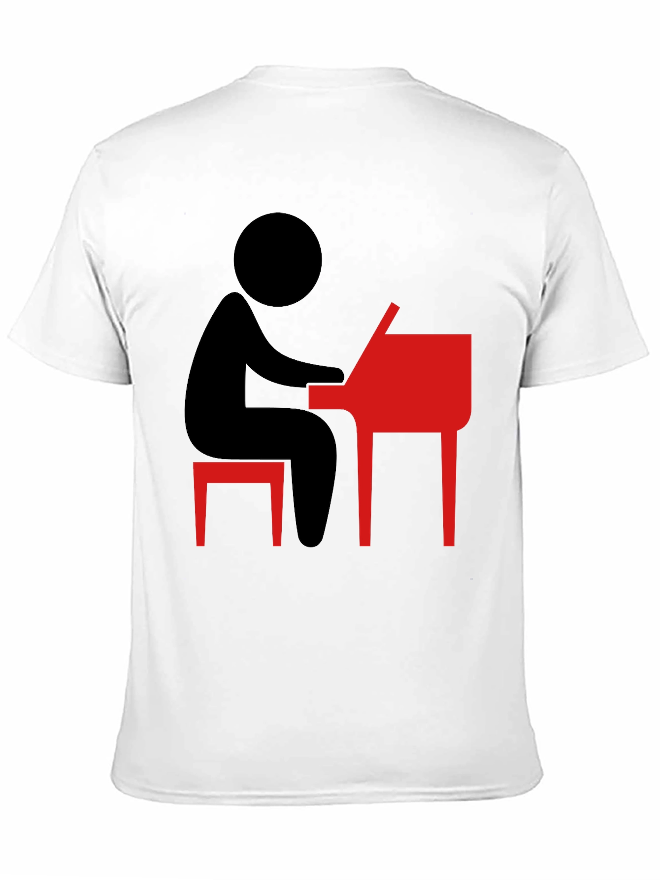 Piano Player Graphic Tee - Black