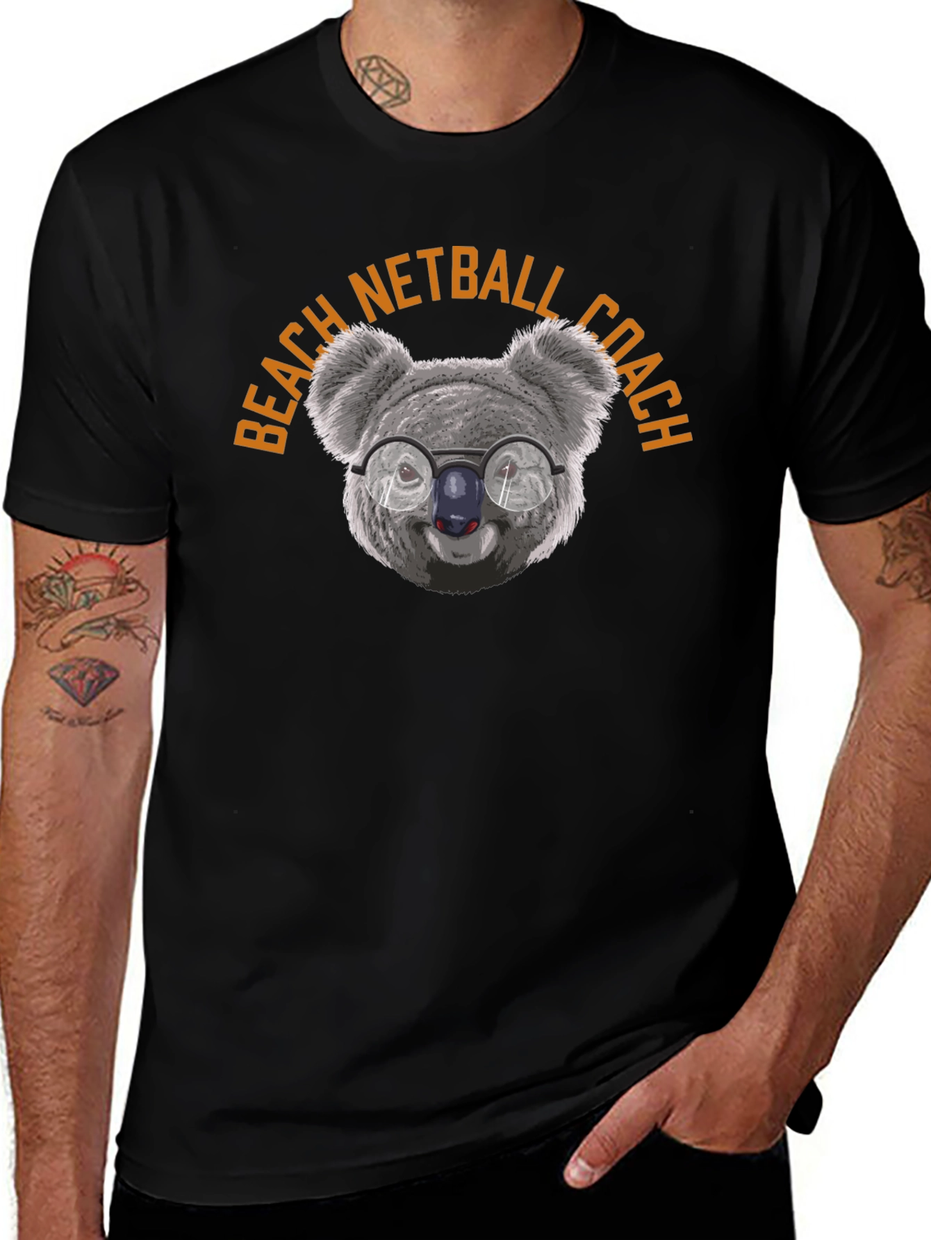 Beach Netball Coach Koala T-Shirt - Unisex
