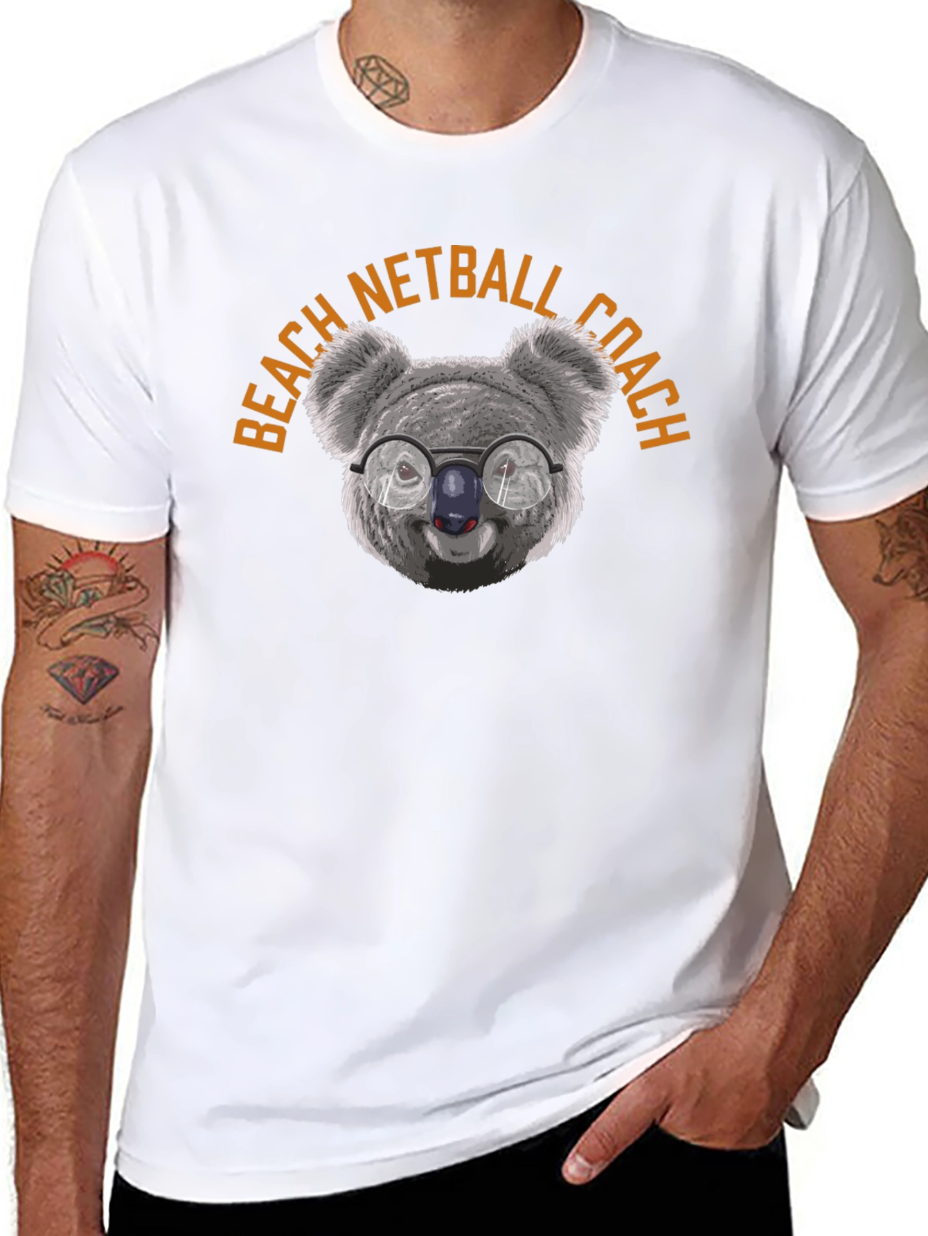 Beach Netball Coach Koala T-Shirt - Unisex