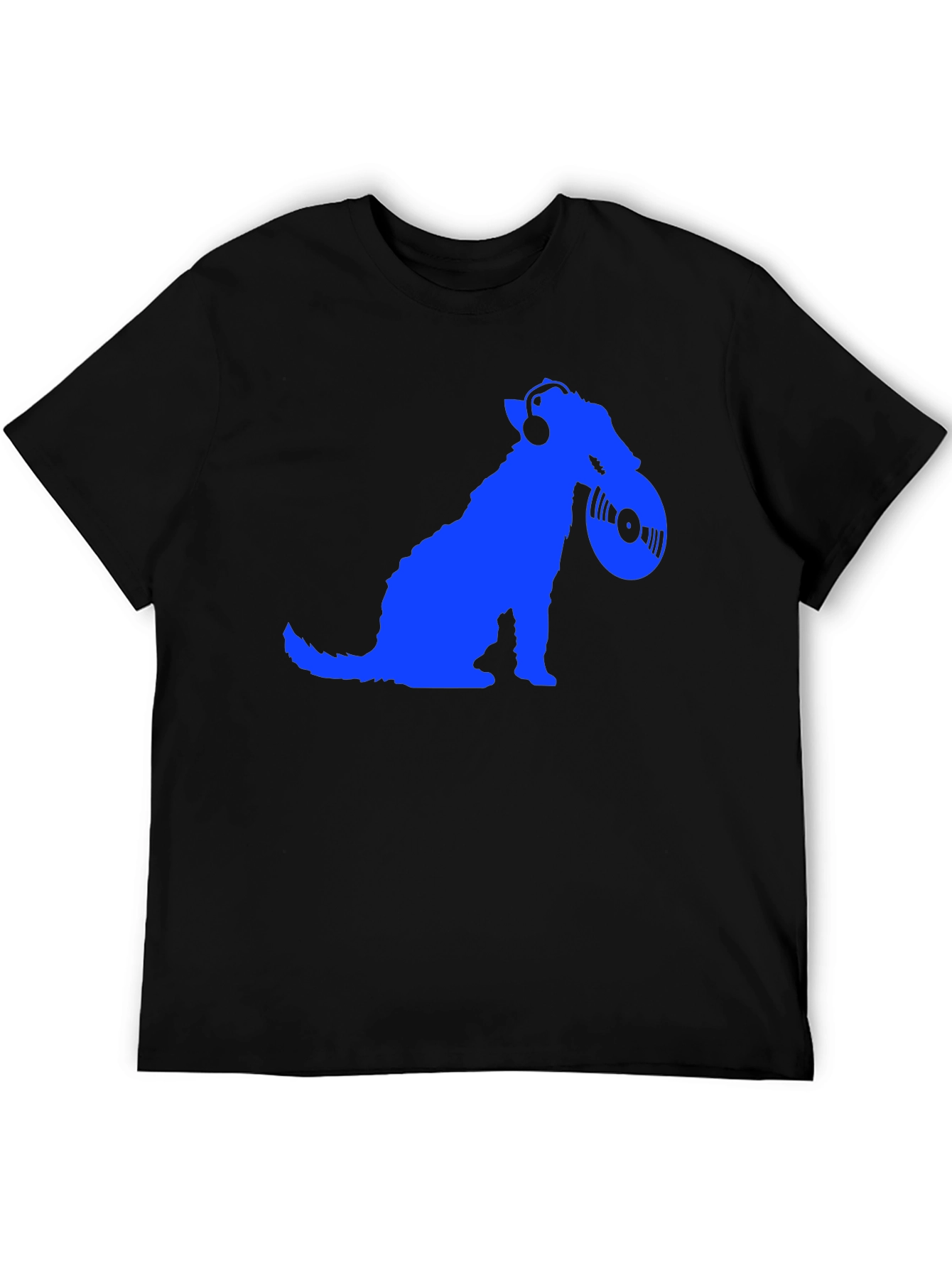 Dog DJ Graphic Tee - Mens Black T-Shirt