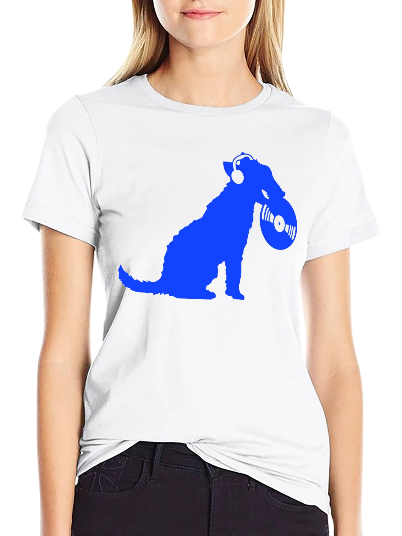 Dog DJ Graphic Tee - Mens Black T-Shirt