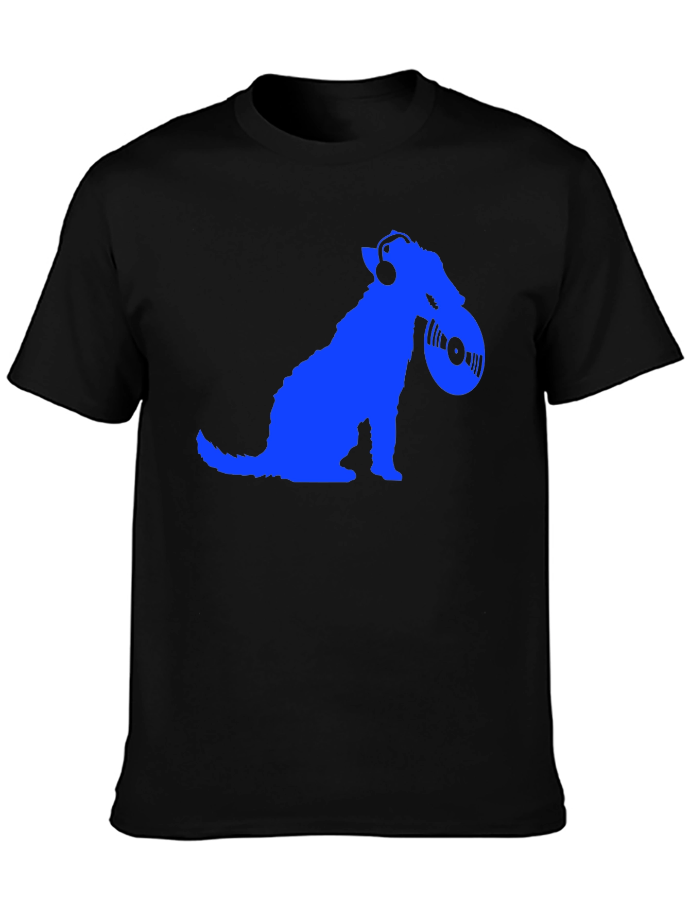 Dog DJ Graphic Tee - Mens Black T-Shirt