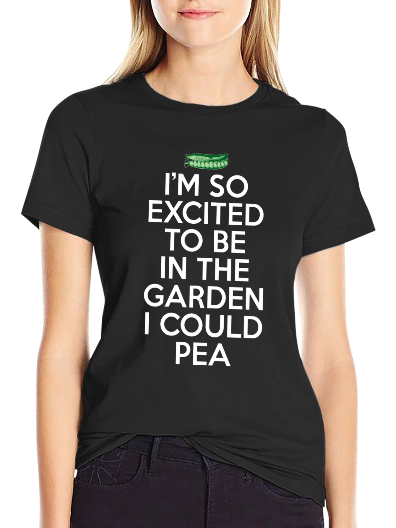 Funny Gardening T-Shirt - I Could Pea Design