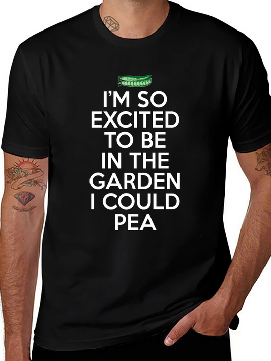 Funny Gardening T-Shirt - I Could Pea Design